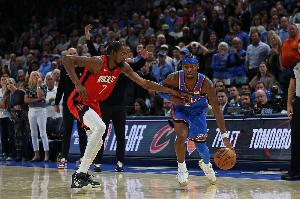 火雷二番战！ESPN预测明日胜率：主队火箭42.5% 客队雷霆57.5%