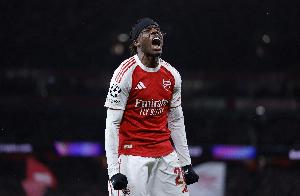 英超官方：阿森纳4-0利兹联第二粒进球认定为马杜埃凯破门