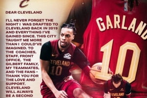加兰致谢骑士：克利夫兰永远是我第二个家 我会永远珍藏这些回忆