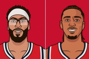 萨尔第2年场均至少15分2帽2前场板！上一个做到的二年级生是浓眉