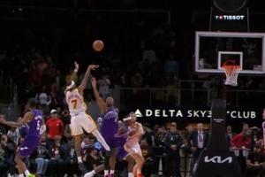 球星风范！亚历山大·沃克翻身后仰2分绝杀爵士