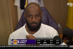 詹姆斯反驳记者：你让我把我们和雷霆比较？雷霆可是冠军球队